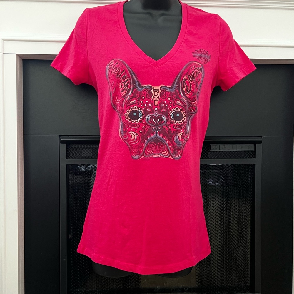 Harley Davidson womens hot pink T Sz M
